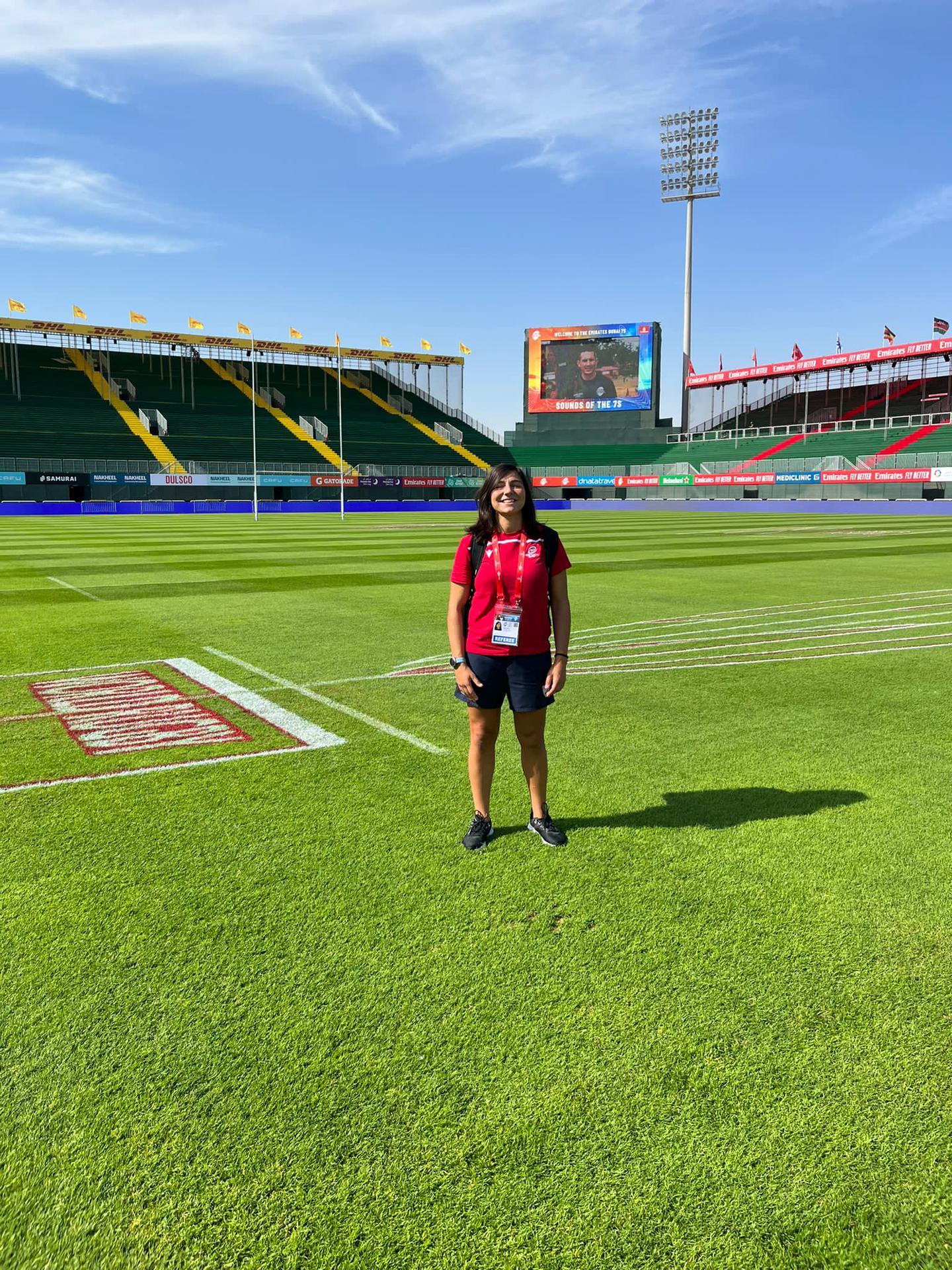 Maria Heitor Rugby PORTUGAL RUGBY - Maria Heitor está a arbitrar no Dubai Sevens Invitational