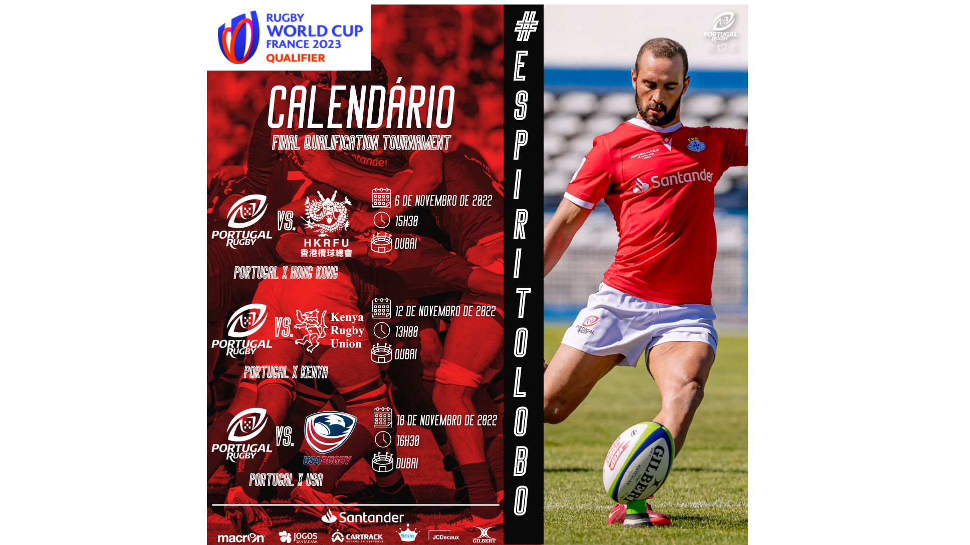 São estas as datas dos próximos jogos da seleção!! Vão ser certamente os  jogos mais decisivos na qualificação para o Mundial 2023 : r/RugbyPortugal