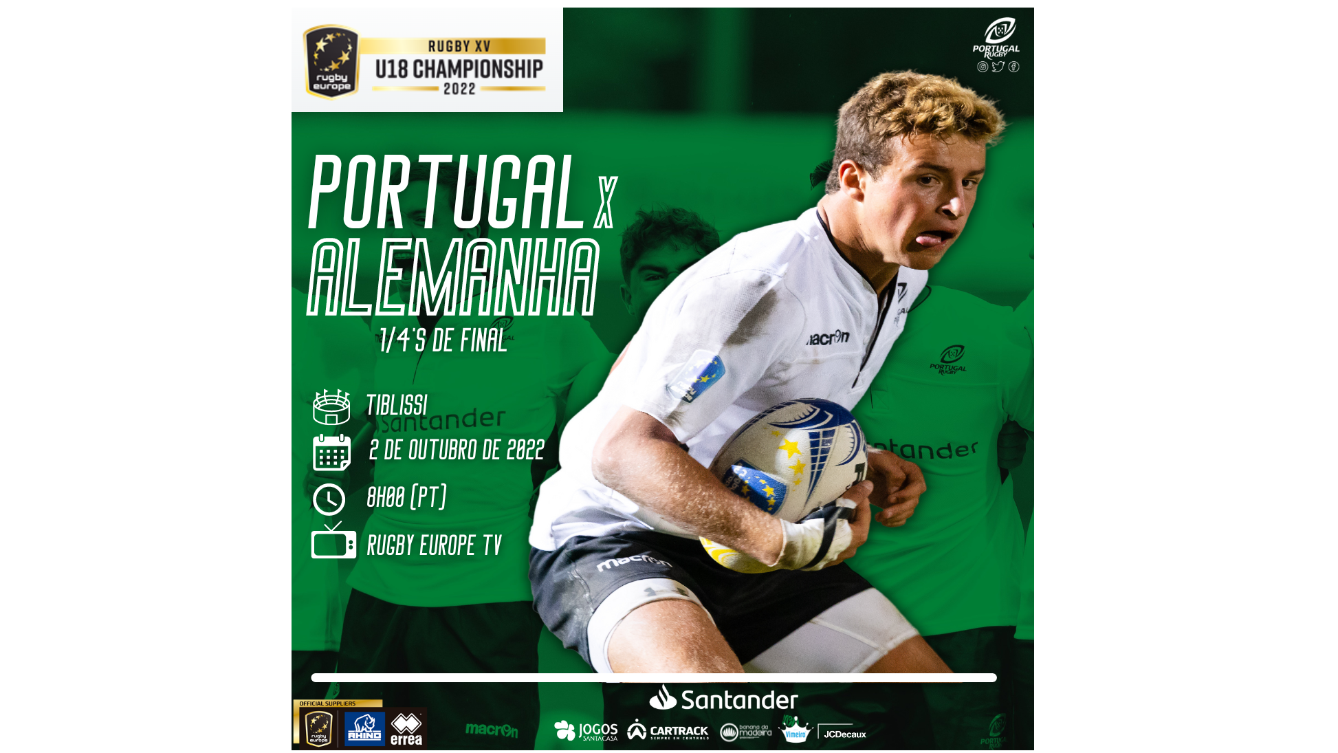 PORTUGAL RUGBY - INÍCIO RUGBY EUROPE CHAMPIONSHIP 2022