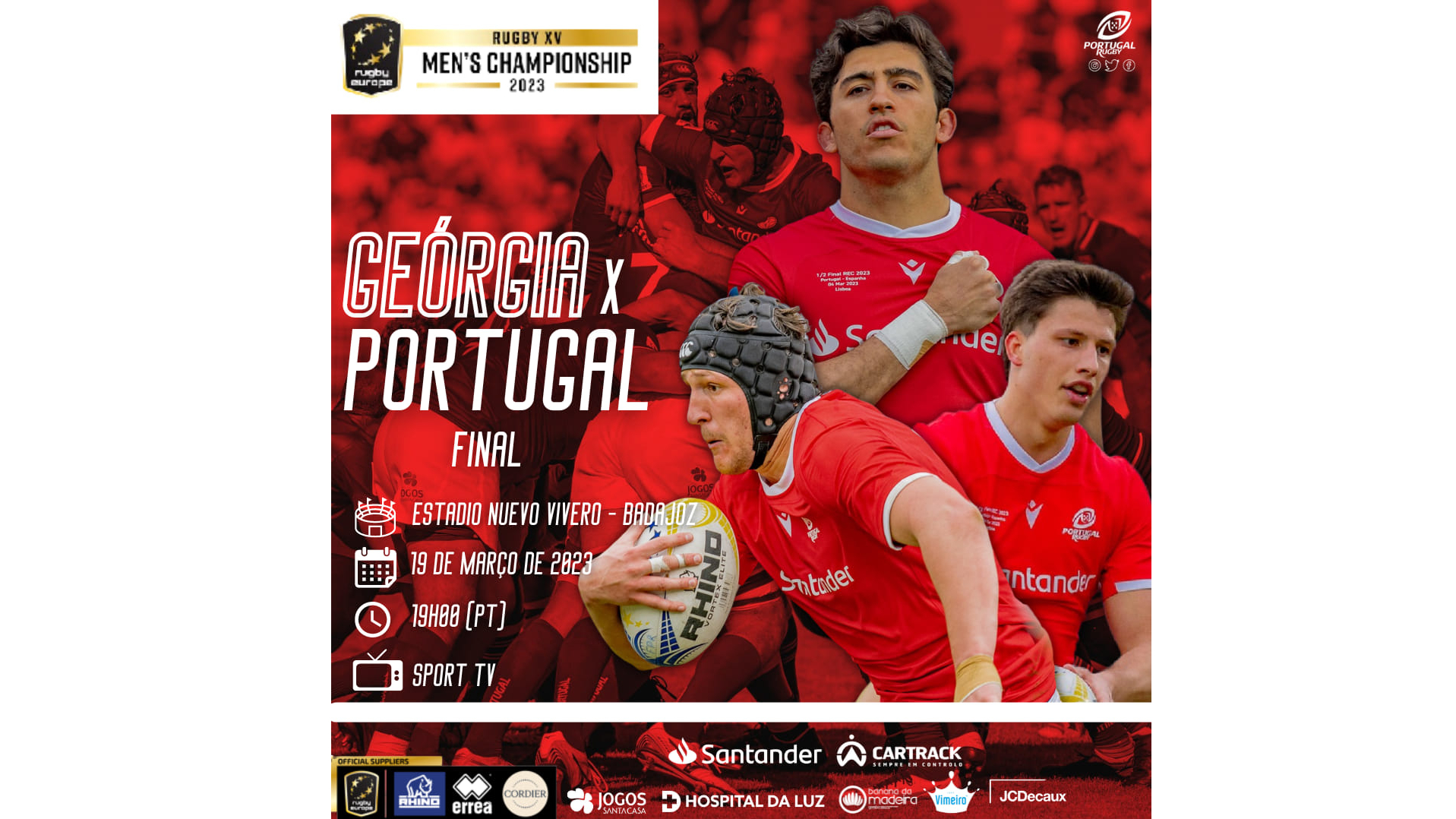 PORTUGAL RUGBY - Bilhetes: Geórgia x Portugal - Rugby Europe Championship  2023