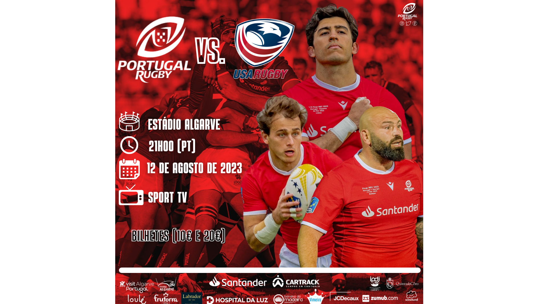 PORTUGAL RUGBY - Bilhetes: Geórgia x Portugal - Rugby Europe Championship  2023