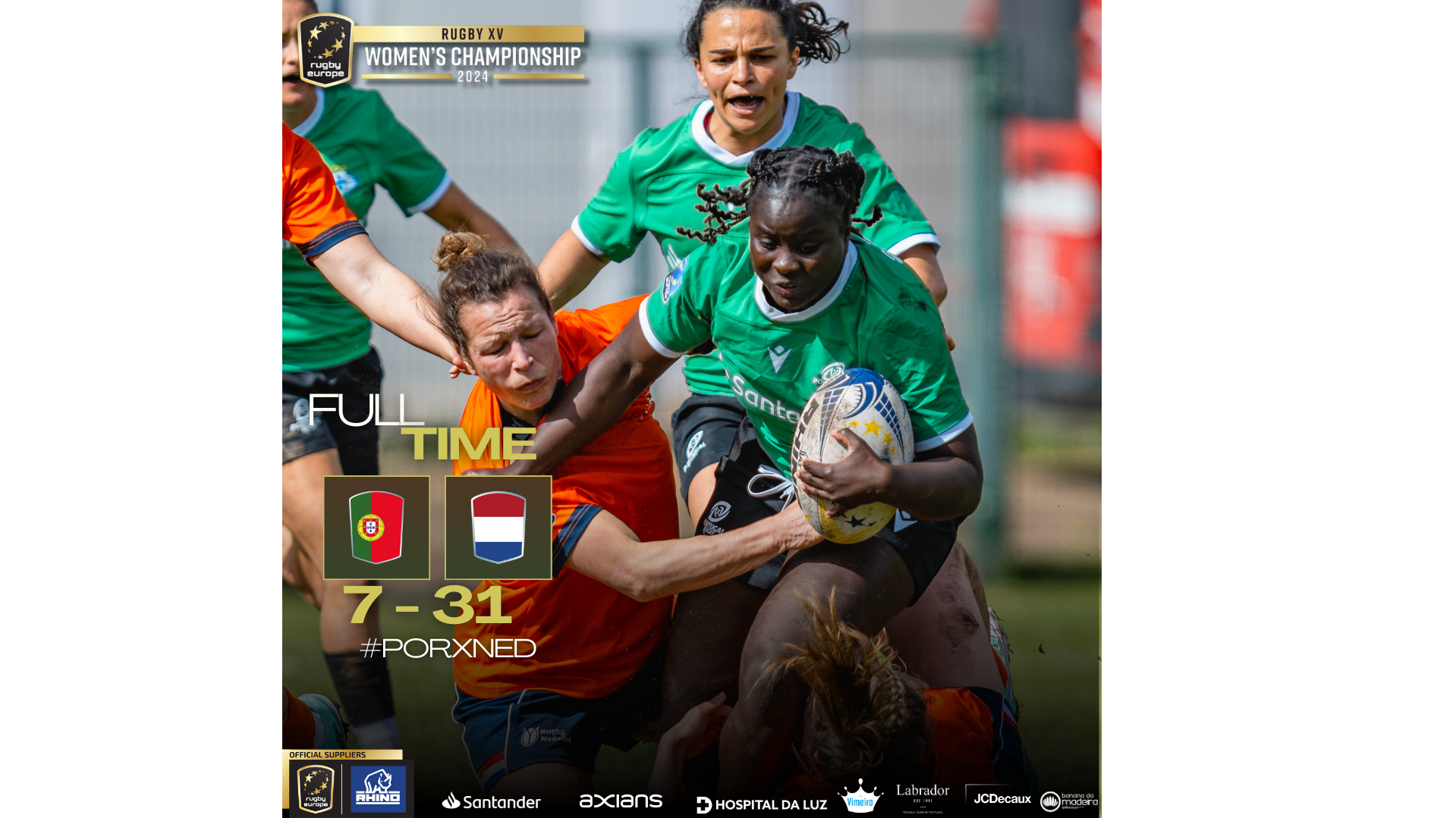 PORTUGAL RUGBY Portugal perde na estreia do Rugby Europe Women's